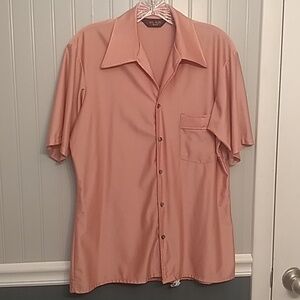 MENS dusty rose knit shirt